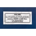 C 224 DECALCOMANIA MANUTENZIONE FILTRO ARIA 125 - 150 - 175 LI 3° - 125 - 150 Special - 150 - 200 J 50 - 100 - 125 - 125 - 150 200 DL 